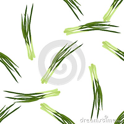 Fresh herbs and spices seasonings seamless pattern Vector Illustration