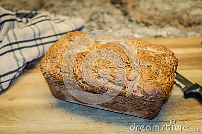 Fresh homemade loaf of bread Stock Photo