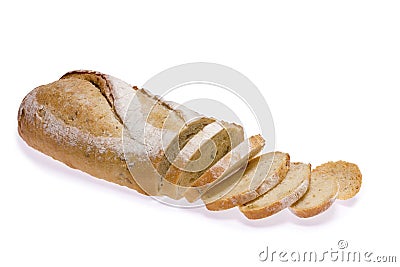 Fresh homemade loaf of potato and rosemary bread Stock Photo