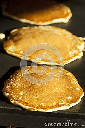 Fresh Homemade Pancakes Stock Photo