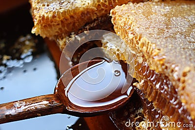 Fresh honey Stock Photo