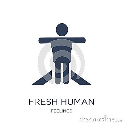 fresh human icon. Trendy flat vector fresh human icon on white b Vector Illustration