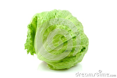 Fresh iceberg lettuce Stock Photo