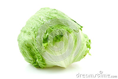 Fresh iceberg lettuce Stock Photo