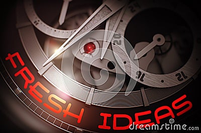Fresh Ideas on the Luxury Watch Mechanism. 3D. Stock Photo