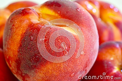 Fresh juicy peach fruit Stock Photo