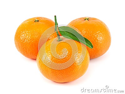 Fresh juicy tangerine Stock Photo