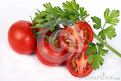 Fresh and juicy vegetables Stock Photo