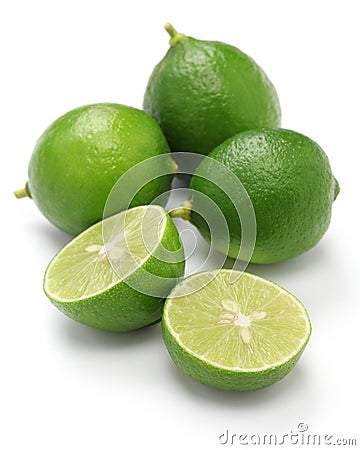 Fresh key limes Stock Photo