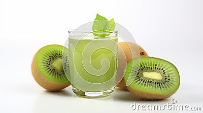 Fresh Kiwi Juice Stock Photo