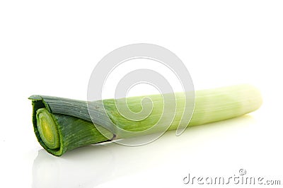 Fresh leek Stock Photo