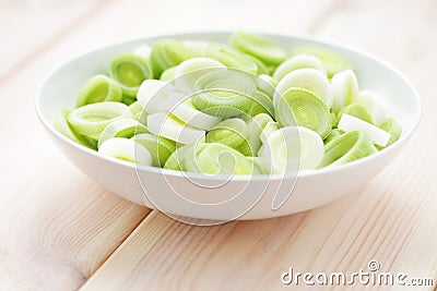 Fresh leek Stock Photo