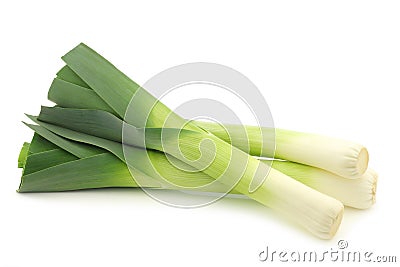 Fresh leek Stock Photo