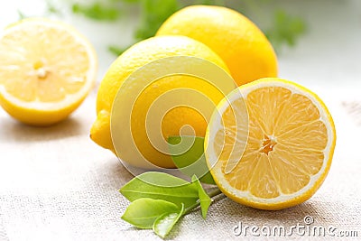 Fresh lemon Stock Photo