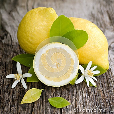 Fresh lemons Stock Photo