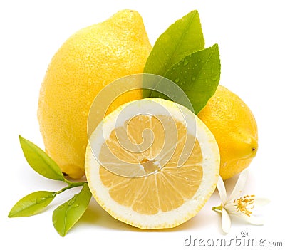 Fresh lemons Stock Photo