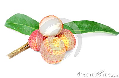 Fresh Lichi Stock Photo