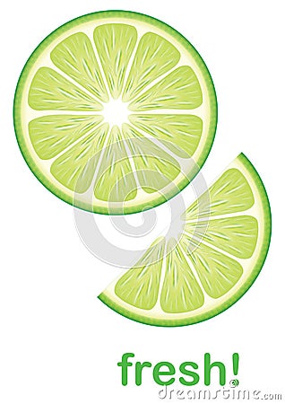 Fresh lime Vector Illustration