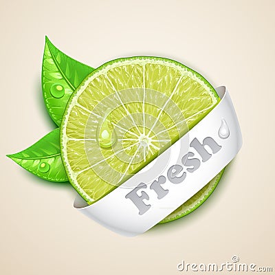 Fresh lime Vector Illustration