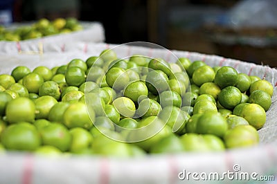 Fresh limes Stock Photo