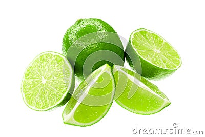 Fresh limes Stock Photo