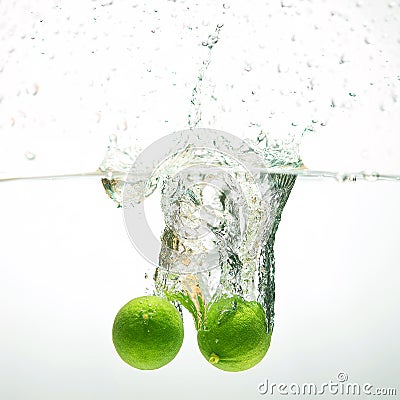 Fresh limes. Stock Photo