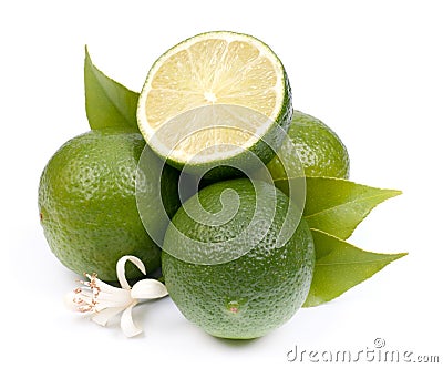 Fresh limes Stock Photo