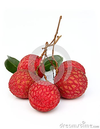 Fresh of litchi fruit Stock Photo