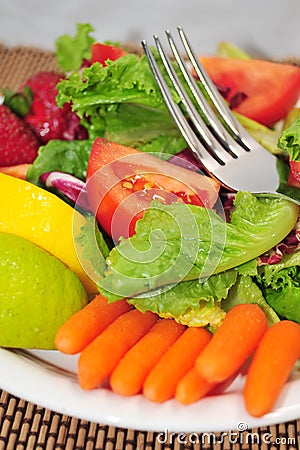 Fresh Lite Salad Stock Photo