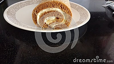 Fresh loaf Grandma's Plate end Stock Photo