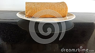 Fresh loaf Grandma's Plate Stock Photo