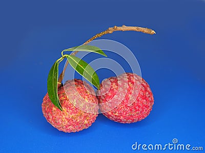 Fresh Lychy fruit and sweet tast redcover fruit Stock Photo