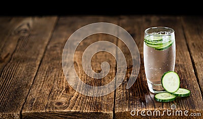Fresh made Cucumber Water Stock Photo