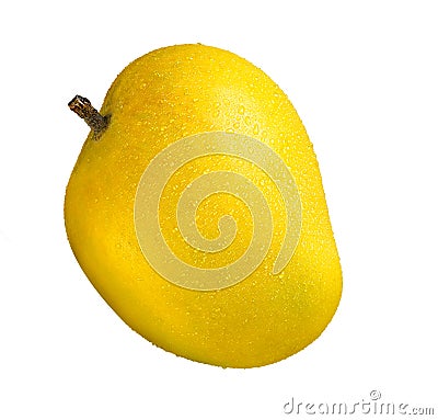Fresh mango isolated on white background indian mango alphonso mango Stock Photo
