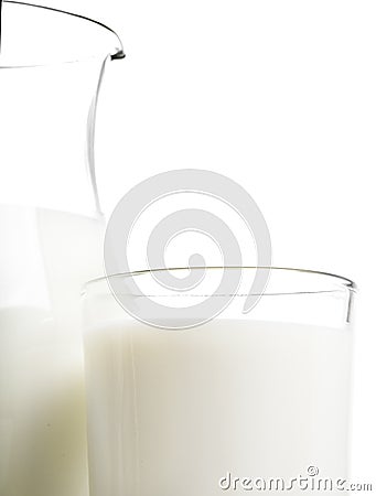 Fresh milk close-up Stock Photo