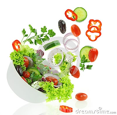 Fresh mixed vegetables Stock Photo