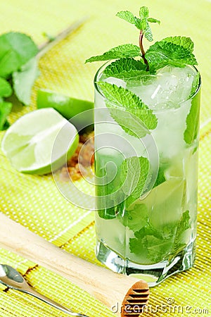 Fresh mojito cocktail Stock Photo