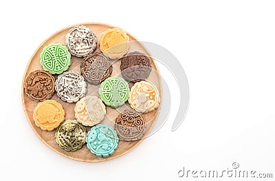 fresh moon cake Stock Photo