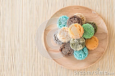 fresh moon cake Stock Photo