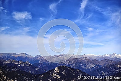 Fresh mountain air, breath, freedom Stock Photo