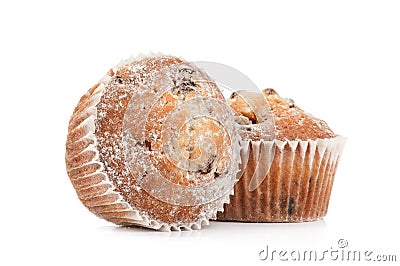 Fresh muffin close up Stock Photo