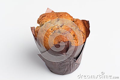 Fresh muffin on white background Stock Photo