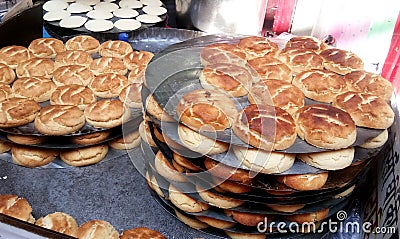 Fresh Nan Khatai in Bekery Stock Photo