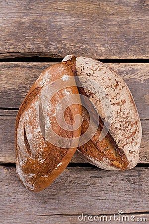 Fresh natural wheat bread. Stock Photo