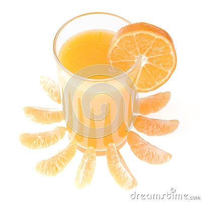 Fresh orange juice Stock Photo