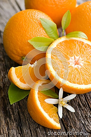 Fresh oranges Stock Photo