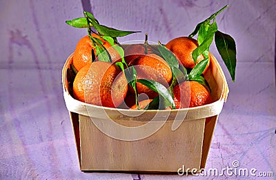 Fresh oranges. Mandarin Oranges. Stock Photo