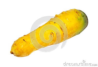 Fresh organic central asian yellow carrot cut out Stock Photo