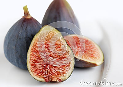 Fresh, organic figs Stock Photo