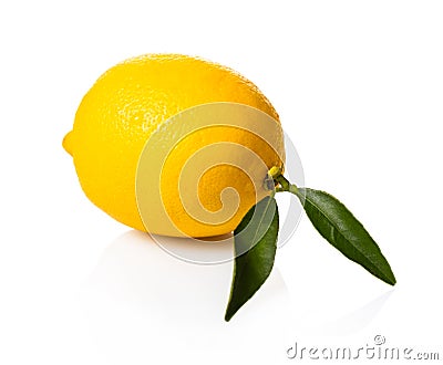 Fresh organic lemon Stock Photo